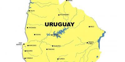 Mappa di fiume Uruguay