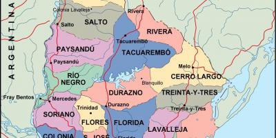 Mappa di maldonado Uruguay