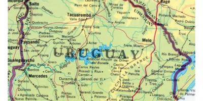 Mappa dell'Uruguay