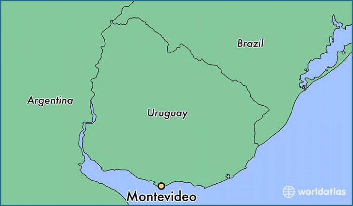 Mappa di montevideo, Uruguay